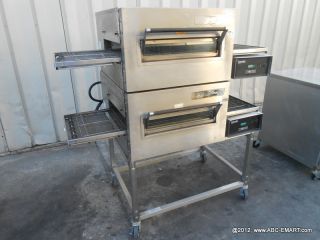 Double Stack Lincoln Impinger 1162 Conveyor Pizza Oven
