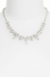 CZ by Kenneth Jay Lane Floral Drape Necklace