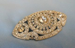 Nice Cluster Rhinestone Brooch Pin Costume Jewelry