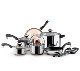 Paula Deen Stainless Steel 12 Pc Cookware Set with Tools —