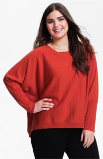 Eileen Fisher Boxy Merino Jersey Sweater (Plus)