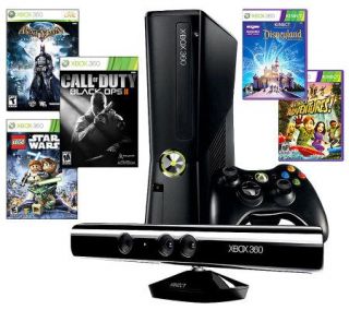 Xbox 360 Slim 4GB Kinect Call of Duty Bundle w/5 Games & More 