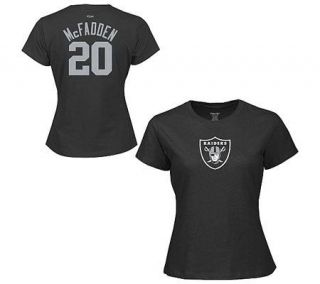 NFL Raiders Womens Darren McFadden Name & Number T Shirt