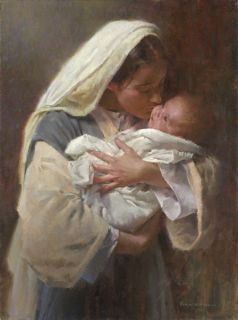 Morgan Weistling Kissing The Face of God Giclee Canvas Jesus Christ