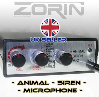 12V Animal Sounds Car Siren Kit 12V Free Postage UK