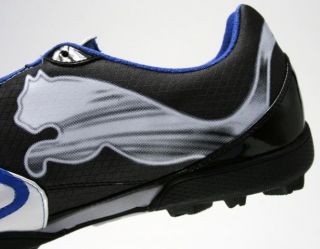 Puma V5 10 TT Soccer Shoe White Blue Mens 12 US 11 UK 46 EUR New in
