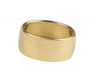 Polished Wide Band Ring 18K Gold —