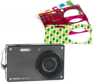Pentax 4x Zoom 14 Megapixel DigitalCameraw/ Interchangeable Faceplates 
