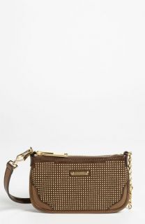 Burberry Metallic Studs Suede & Leather Pouch