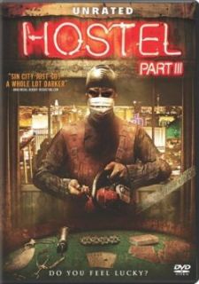 Hostel Part III DVD Unrated New 3 Sarah Habel Kip Pardue Thomas