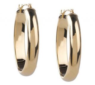 EternaGold Bold Polished Oval Hoop Earrings 14K Gold   J261614