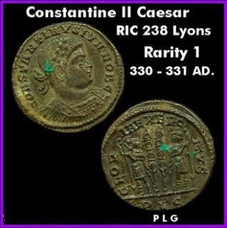 Constantine II Caesar Life Like Superb Rarity 1 Lugdunum Mint