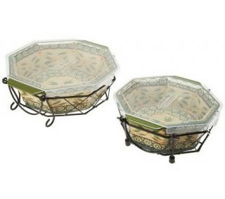 Temp tations Old World 1 qt. & 1.5 qt. Octagonal Baker Set —