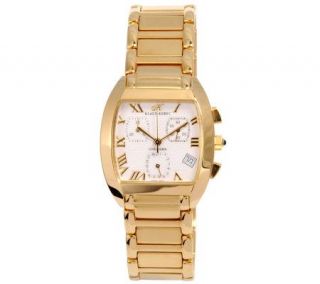 Klaus Kobec Charisma Chronograph Goldtone MensWatch —