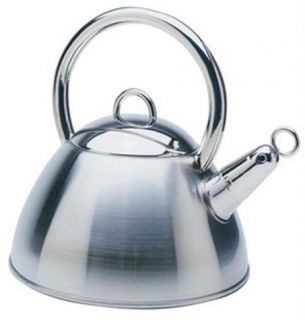 Norpro Whistling Tea Kettle 2 5 Qt Brushed Stainless Steel