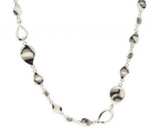 Michael Dawkins Sterling Petal and Rondel 20 Toggle Necklace
