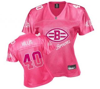 NFL Cleveland Browns Peyton Hillis Womens PinkFem Fan Jersey   A318396