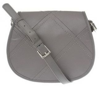 Tignanello Stitched Glove Leather Flap Crossbody Bag —