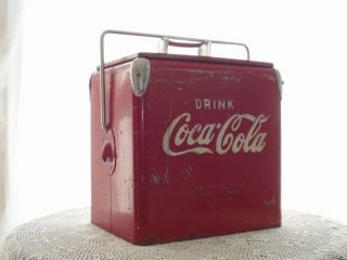 Vintage Coca Cola Ice Chest Cooler Temprite Mfg Co