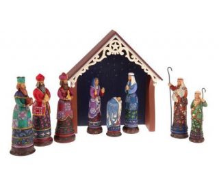 Jim Shore Heartwood Creek Bethlehems Miracle 9 piece Mini Nativity