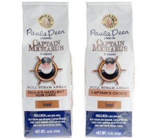 Paula Deen and Captain Michael 2 16 oz FlavoredCoffees —