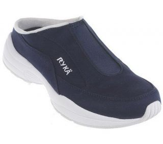 Ryka Canvas Twill Comfort Clog with Removable Sockliner —