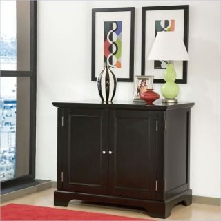 Home Styles Bedford Compact Office Ebony Storage Cabinet