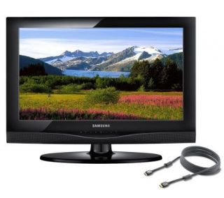 Samsung 19 Diagonal Hi Def LCD TV with6ft HDMI Cable —
