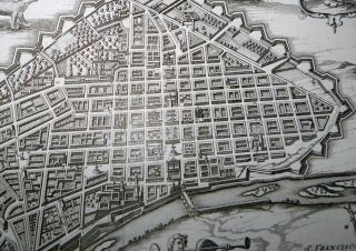 1688 Nolasco Panoramic City View Lima Peru Joseph Mulder ENGRAVER