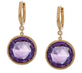 Premier 14.00 ct tw Brazilian Amethyst Earrings, 14K —