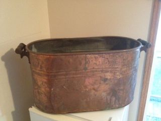 Cream City Copper Tub Laundry Boiler Antique Vintage