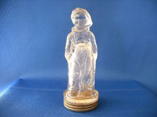  WESTMORELAND GLASS BOTTLE TOY JACKIE COOGAN CANDY CONTAINER CIRCA 1925