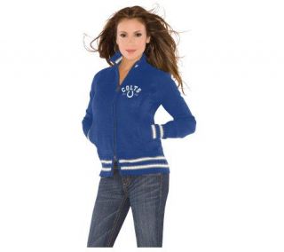 NFL Indianapolis Colts Womens Plus Upper Deck Sweater —