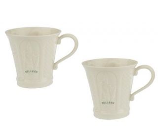 Belleek Set of 2 Signature Mugs —