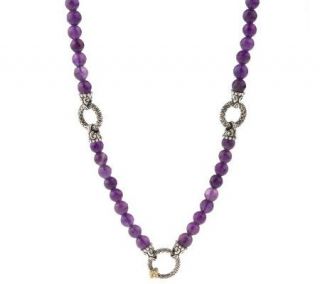 Barbara Bixby 20 Gemstone Bead Necklace, Sterling/18K —