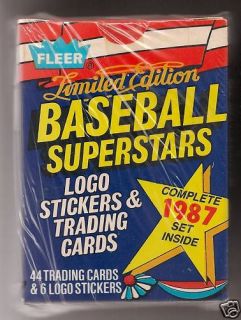 1987 Fleer Limited Edition—Complete Small Boxed Set