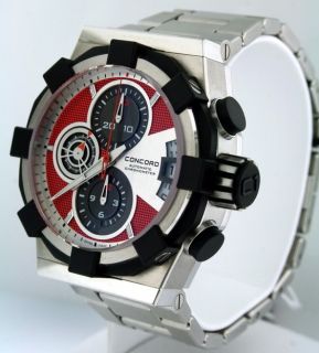 Concord C1 Chronograph New Stainless $12 900 00 Watch