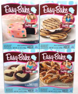 Easy Bake Oven Mixes Cookie Cake Pretzel smores New