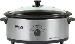 Nesco 4816 25PRG Professional Stainless Steel 6 Quart Roaster Oven
