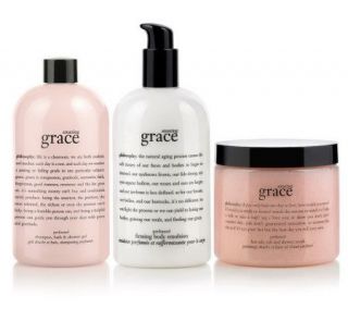 philosophy grace cleanse, polish, & moisturize3 pc collection