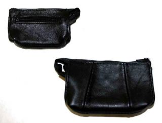  Coin Purse Black Leather Pouch MP163