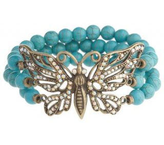 Kirks Folly Wings of Love Butterfly Bracelet —