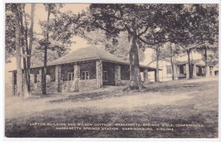  VA Massanetta Spring Station Bible Conferences Vintage Postcard