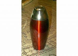 Ruby Red Retro 16 oz Stainless Steel Cocktail Shaker