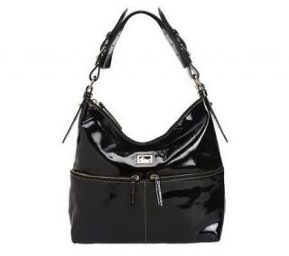 As Is Dooney& Bourke Pantent Leather N/S Zipper Sac —