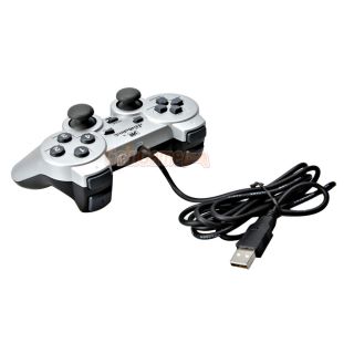  USB 022 Wired Game Pad Controller Joypad for PC Computer Silver