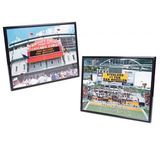 Personalized NFL or MLB Scoreboard Framed Print by Riddell —