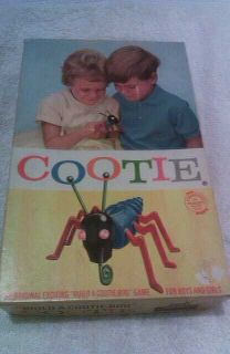 Cootie Board Game Build a Vintage Boxed Original Schaper #200 Plastic