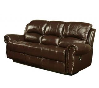 Abbyson Living Lexington Leather Reclining Sofa —