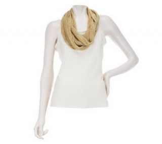 Liquid Mesh Infinity Scarf by VT Luxe —
